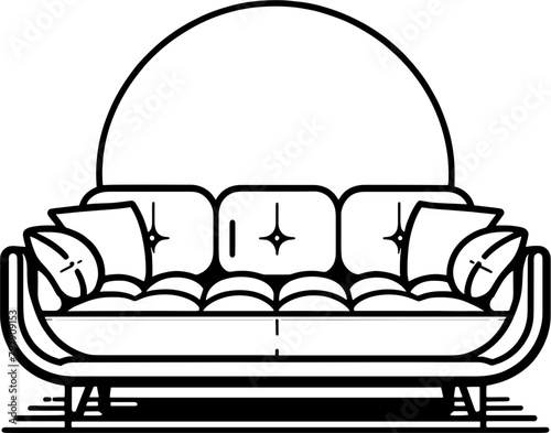Daybed furniture icon 13