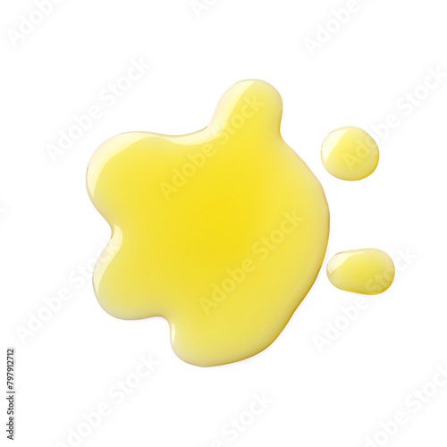 Dropped olive oil close up isolated on white background © Picture Partners