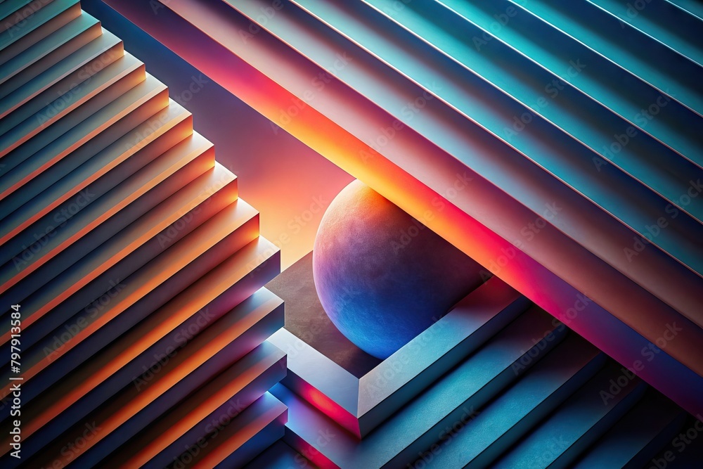 Fototapeta premium Luxury abstract background with gradient. Generative AI