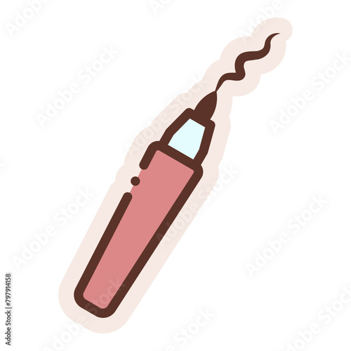 eyeliner pen sticker