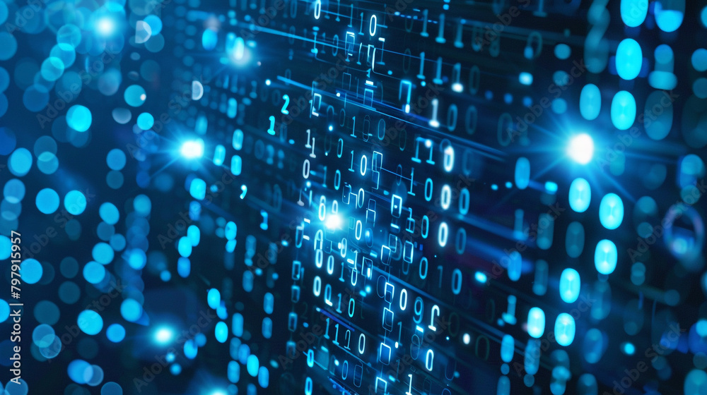A futuristic digital background with elements of data technology and cyber security, such as holographic interfaces or binary code. A futuristic digital background with elements of data technology and cyber security, such as holographic interfaces or binary code.