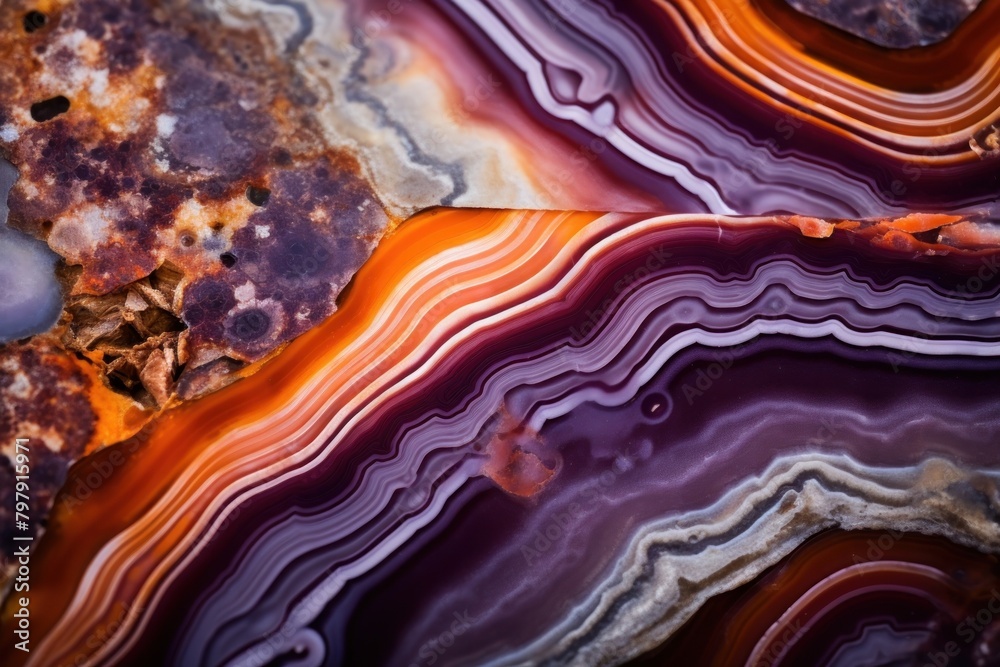 Macro photograph backgrounds pattern agate.