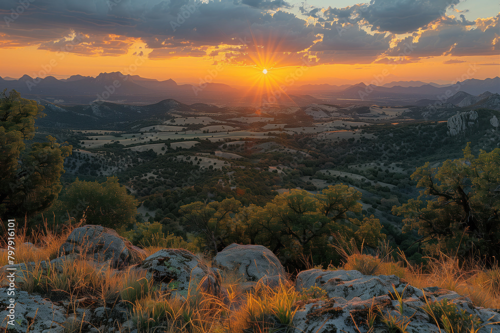 Fototapeta premium Beautiful Sunset, Generative AI