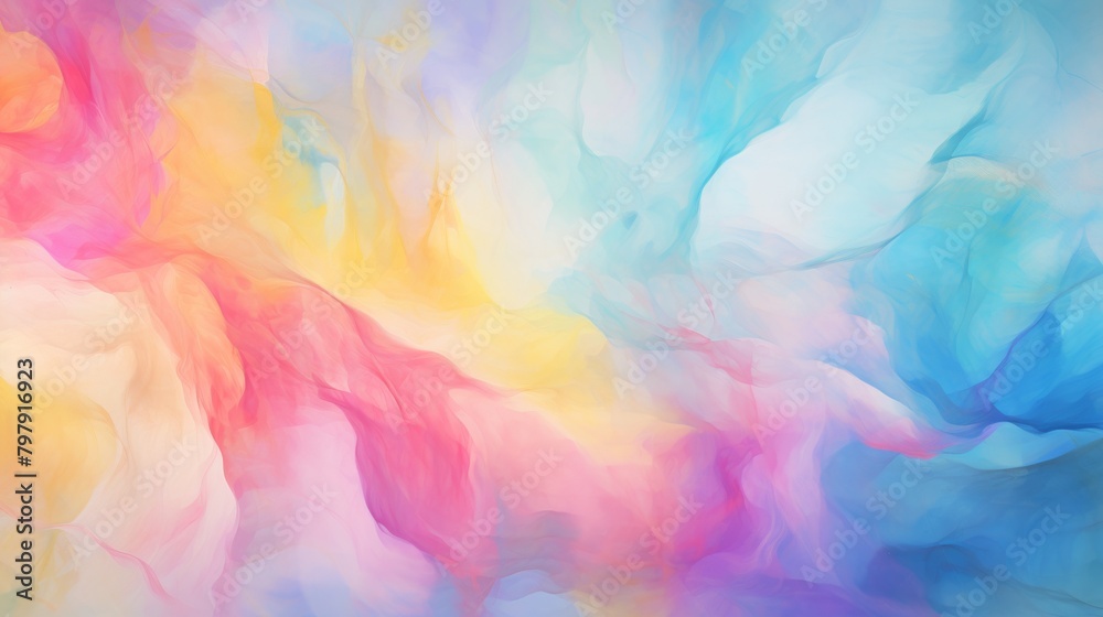 A vibrant abstract splash of colors in red, yellow, and aqua captures energy and movement on the digital canvas A vibrant abstract splash of colors in red, yellow, and aqua captures energy and movement on the digital canvas