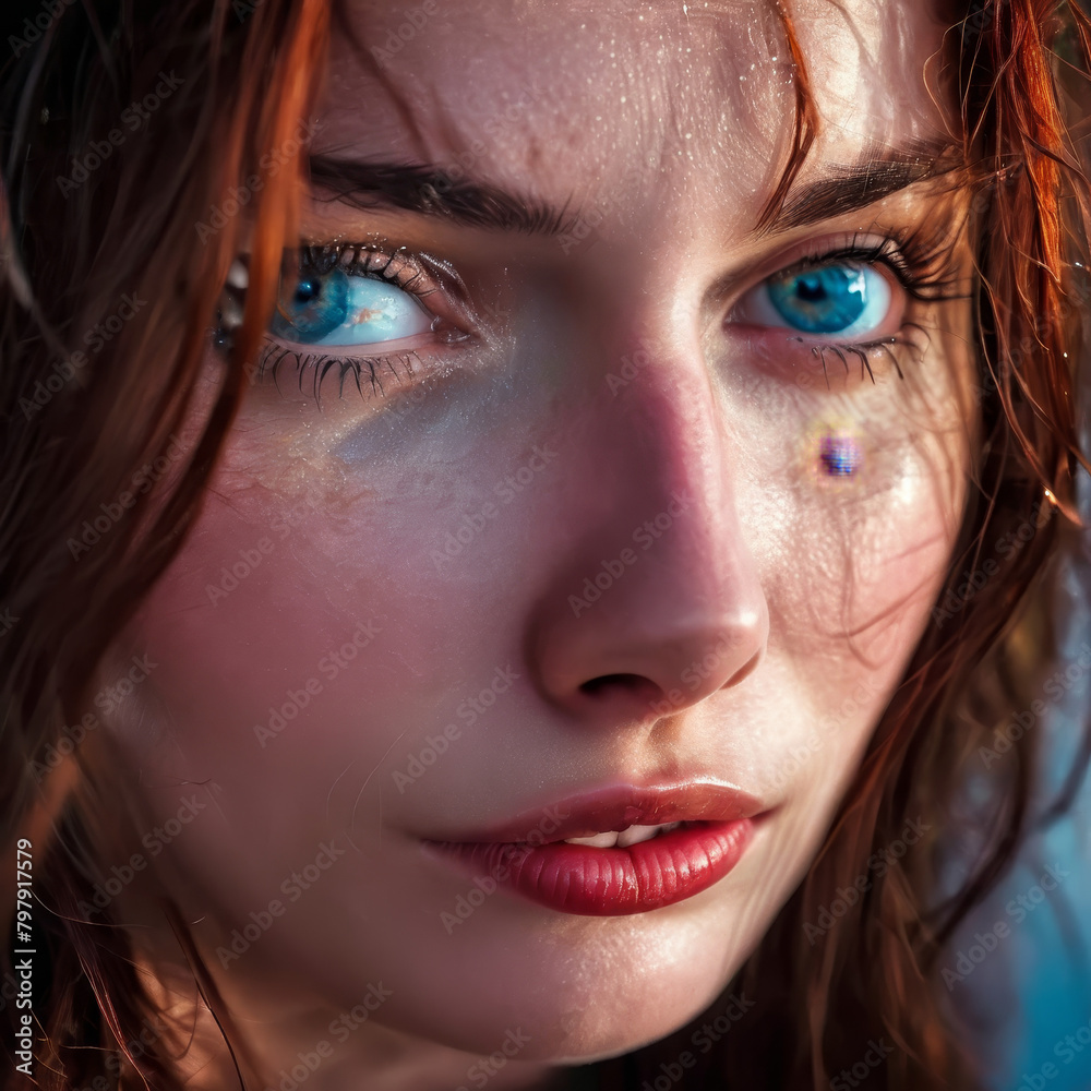 close up portrait of a woman 