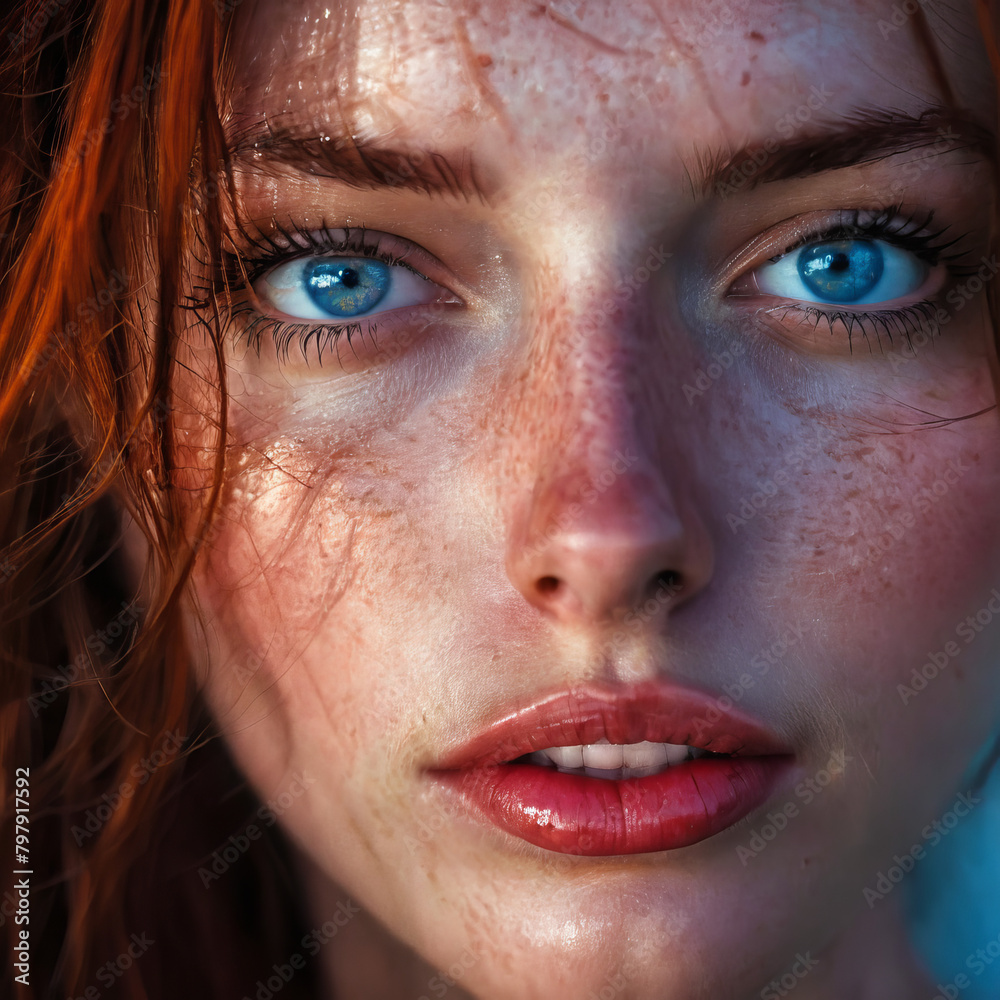 Fototapeta premium close up portrait of a woman 