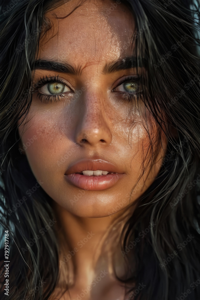 close up portrait of a woman close up portrait of a woman