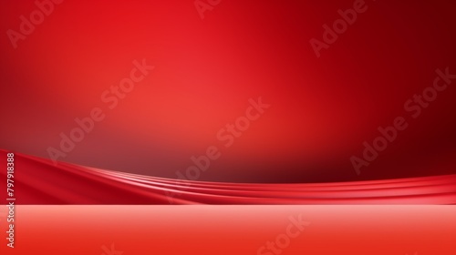 An elegant abstract background with a smooth red gradient and flowing curves that create a sense of calm and sophistication