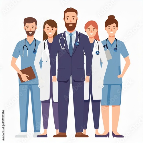 group of doctors and nurses