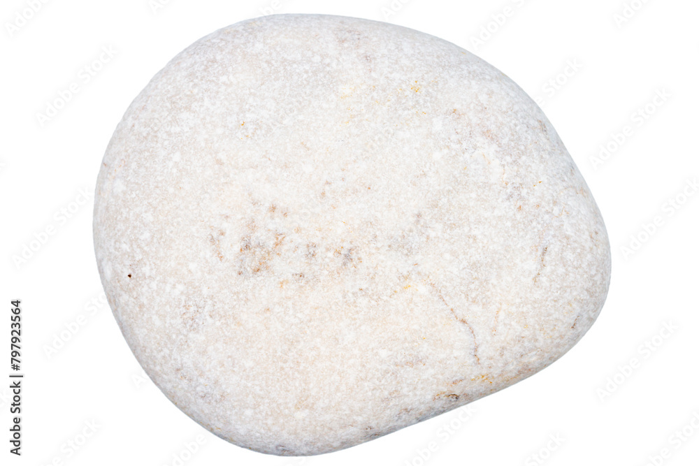 Top view of single gray pebble Top view of single gray pebble