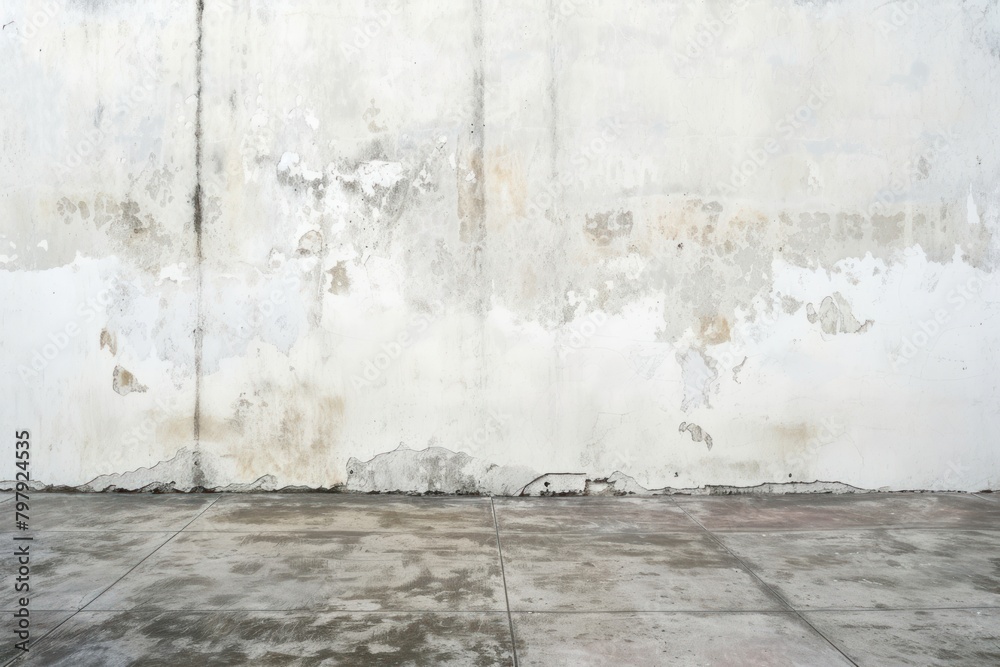 Fototapeta premium Empty weathered plaster backgrounds wall deterioration.