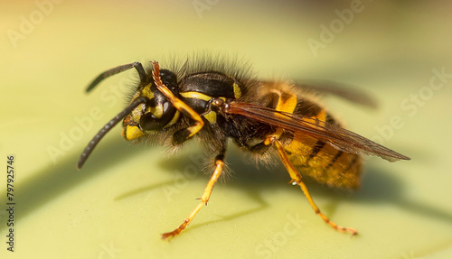 Wasp close up macro