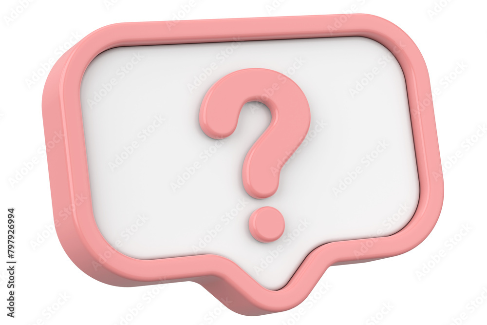 Question mark sign. 3D illustration. Question mark sign. 3D illustration.