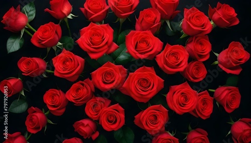 red roses background