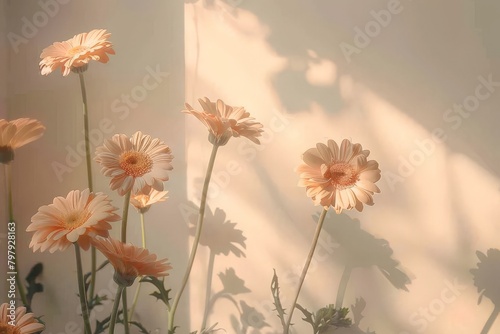 Picture a lush nature background adorned with wildflowers  illuminated by the perfect play of light. The hyper-realistic details. Beautiful simple AI generated image in 4K  unique.