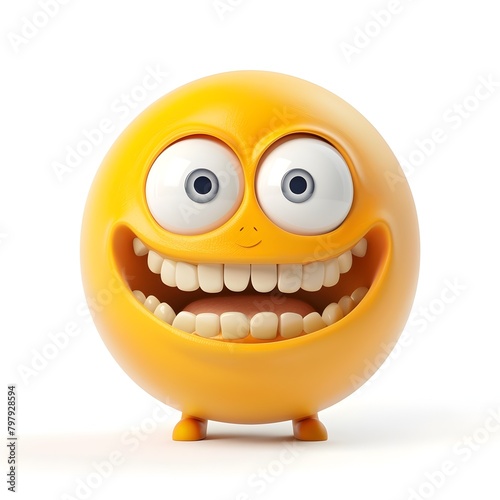 Cheerful Cartoon Character ...