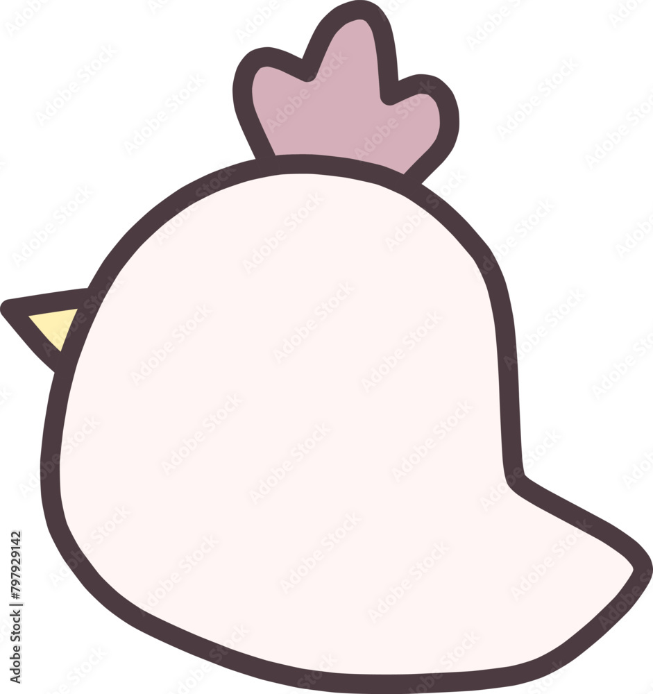 十二支の一つのとりのシンプルなシルエットのイラスト 十二支の一つのとりのシンプルなシルエットのイラスト