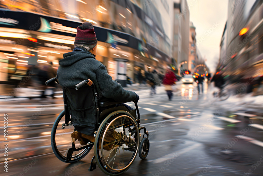 Dynamic wheelchair movement in the city