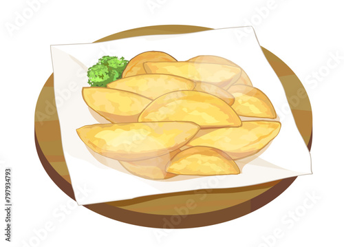 フライドポテトのイラスト