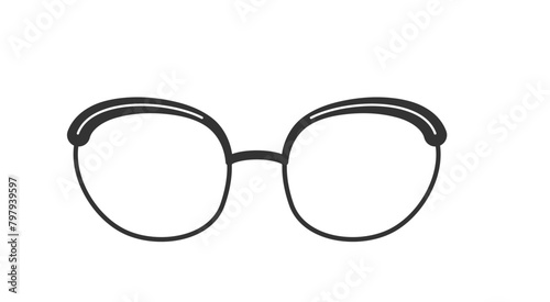 PNG, Set of sunglasses, glasses isolated on white background. Fashion spectacles accessory. Glasses model icons, men, women frames.