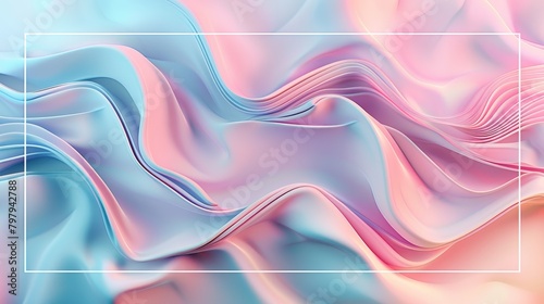 Vibrant abstract waves in pastel colours with a smooth gradient.