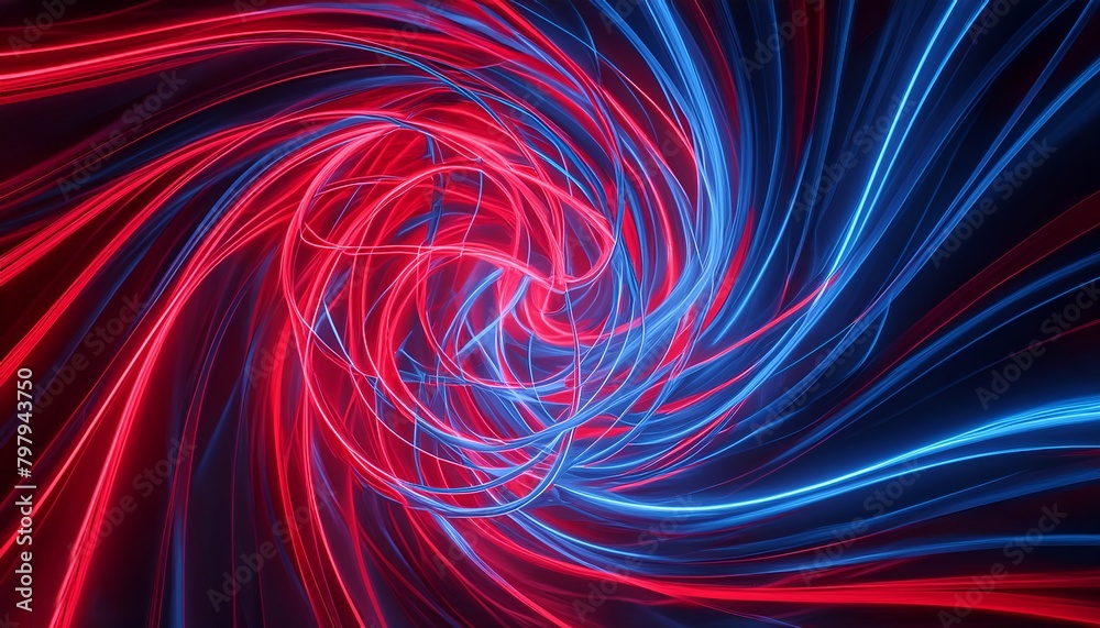 abstract background whirlwind of tangled lines and shapes in vivid crimson and electric abstract background whirlwind of tangled lines and shapes in vivid crimson and electric