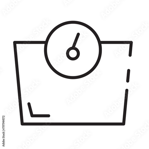 Balance Losing Machine Line Icon
