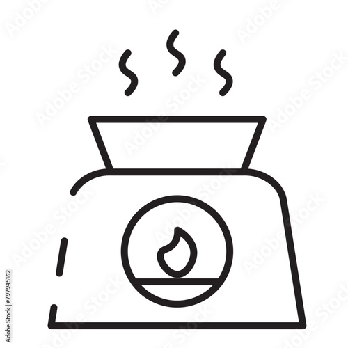 Scent Spa Diffuser Line Icon