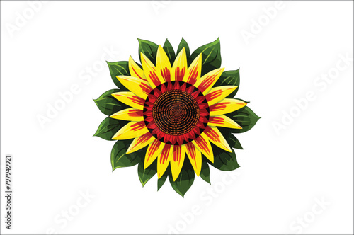 Juneteenth day flag Sunflower Flag Design illustration. African-American history. Vector illustration.
