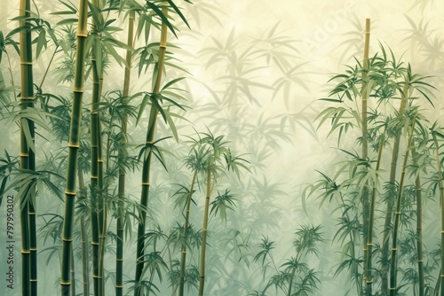 Bamboo backgrounds outdoors forest.
