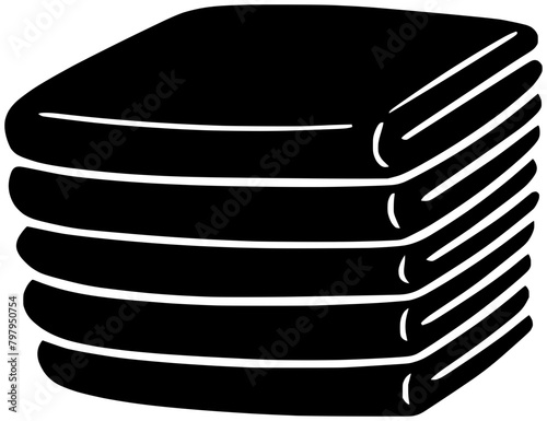 towel illustration bath silhouette bathroom logo clean icon rack outline home hygiene household object dry wall hanger holder hand shape shower cloth interior for vector graphic background