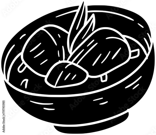 meat illustration beef silhouette dish logo bowl icon meal outline plate food dinner delicious cuisine steak red traditional lunch shape cooking pepper sauce for vector graphic background
