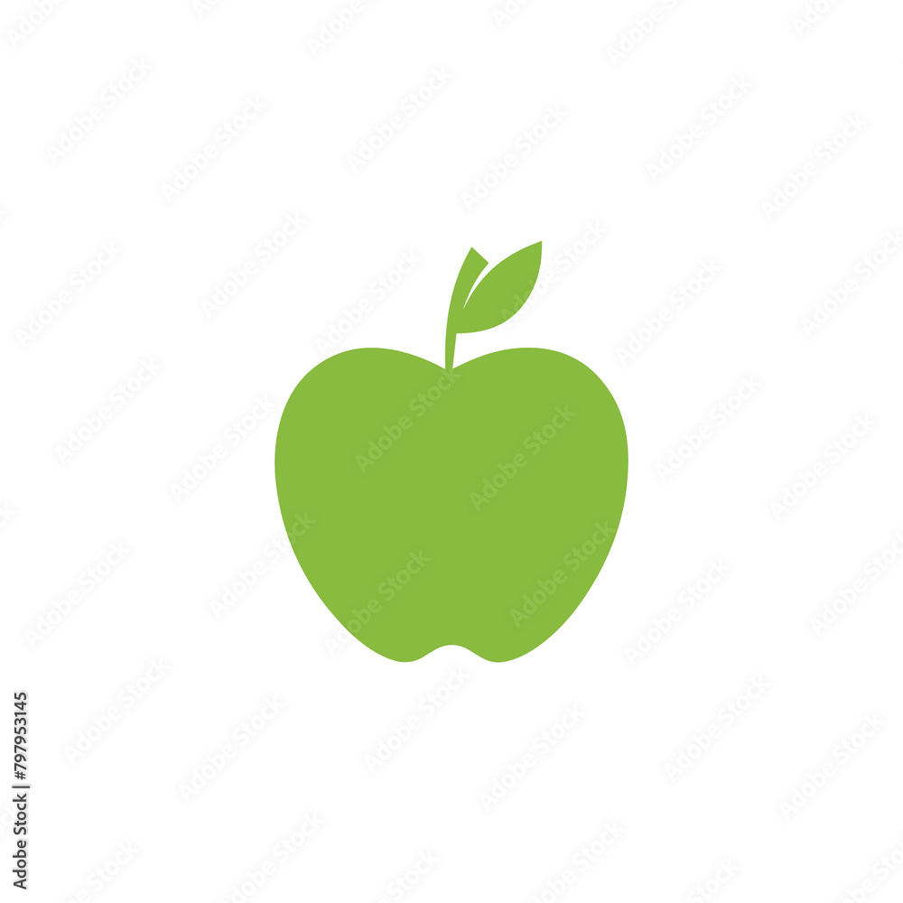 Apple food icon black vector background design. Apple food icon black vector background design.