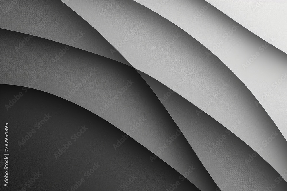 Black and white background with abstract wavy shapes, creating an elegant design