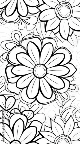 Floral Mandala Coloring Page