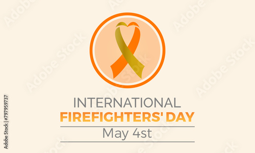 International Firefighters Day safe and healthy working vector illustration. Emergency awareness vector template for banner, card, background.