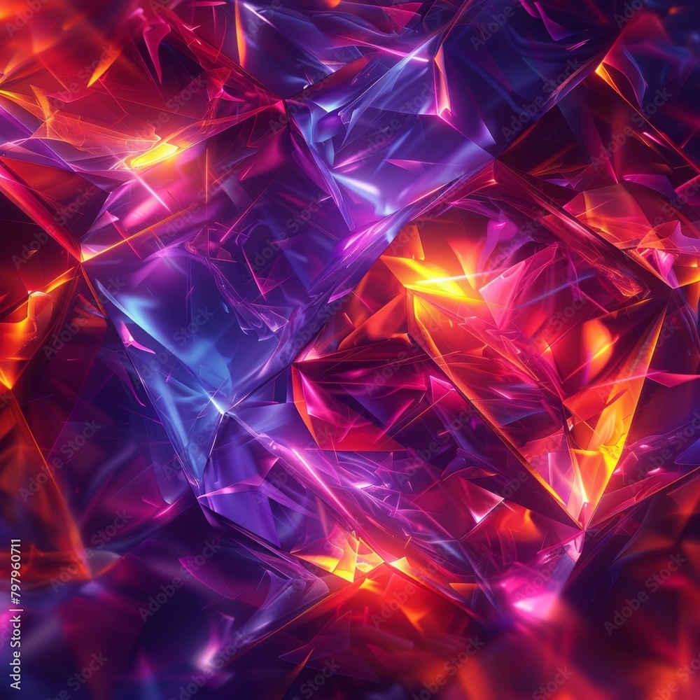 b'Colorful 3D rendering of geometric shapes' b'Colorful 3D rendering of geometric shapes'