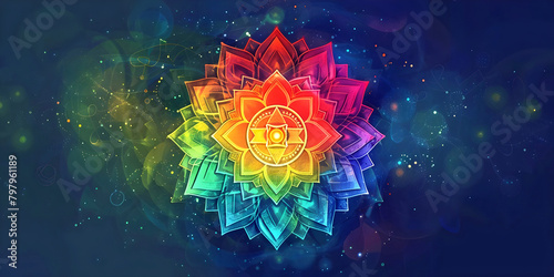 abstract art colorful background, ai generated.