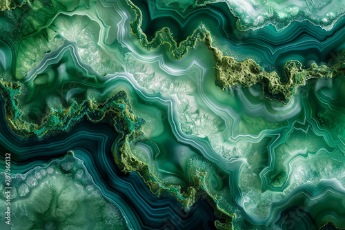 Moss green alcohol ink swirls  mimicking agate s organic patterns in high resolution