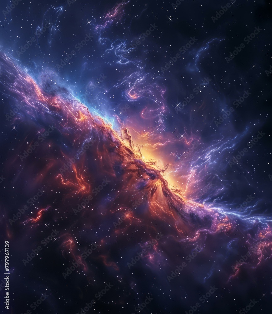 b'Mystical and Spiritual Space Nebula'