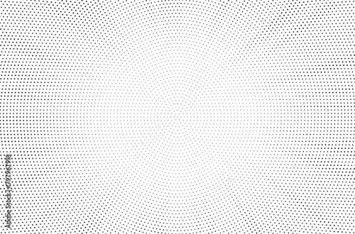 Halftone gradient sun rays pattern. Abstract halftone vector dots background. monochrome dots pattern. Vector background in comic book style with sunburst rays and halftone. Retro pop art design. 