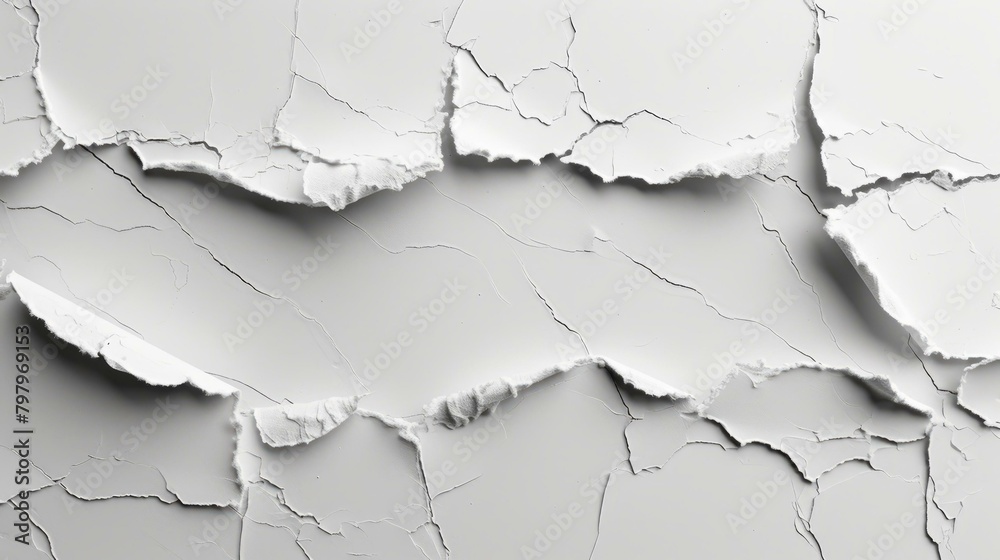 b'White cracked paint texture' b'White cracked paint texture'