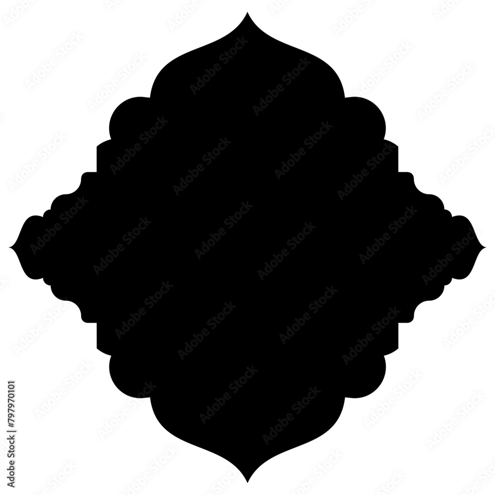 Islamic Label Emblem Shape Glyph Pictogram symbol visual illustration