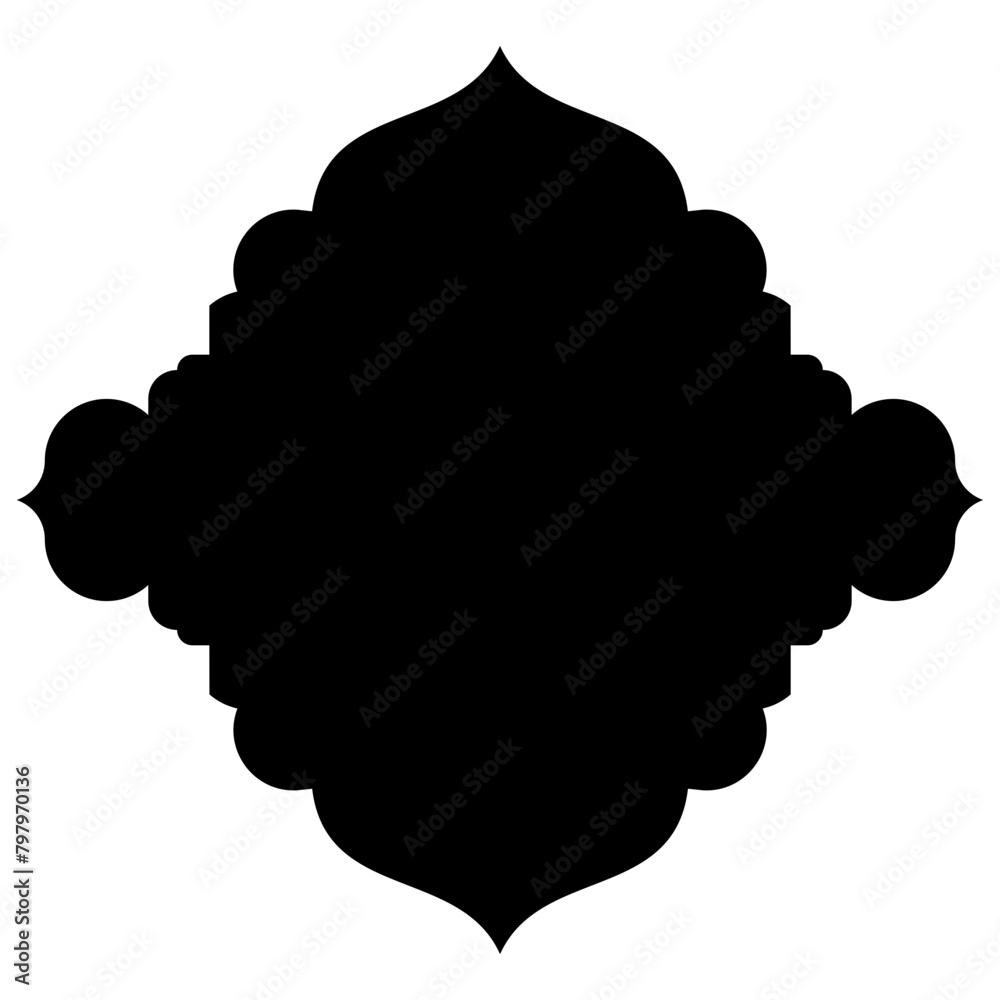 Islamic Label Emblem Shape Glyph Pictogram symbol visual illustration