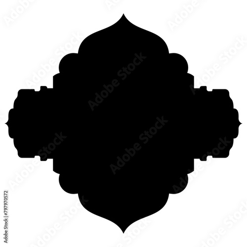 Islamic Label Emblem Shape Glyph Pictogram symbol visual illustration