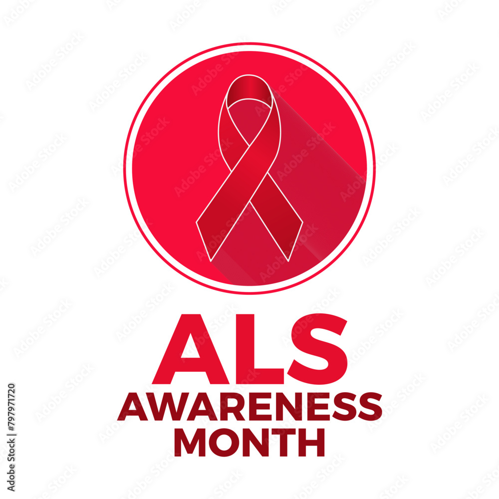 ALS (Amyotrophic lateral sclerosis) awareness month health awareness vector illustration. Disease prevention vector template for banner, card, background. ALS (Amyotrophic lateral sclerosis) awareness month health awareness vector illustration. Disease prevention vector template for banner, card, background.