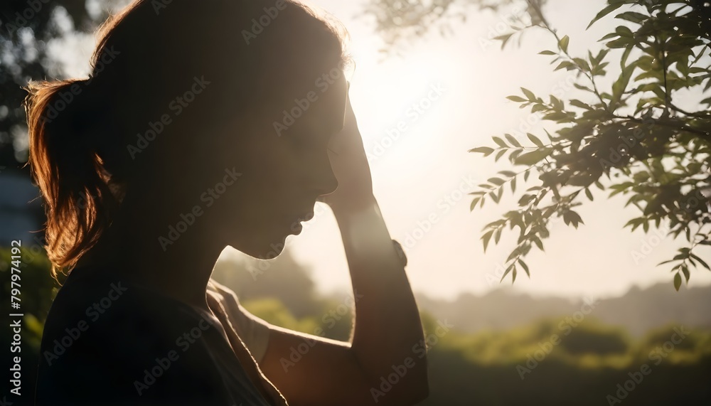 silhouette of a person in the sun silhouette of a person in the sun