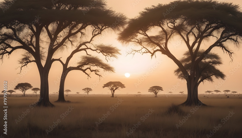 sunset in the serengeti sunset in the serengeti