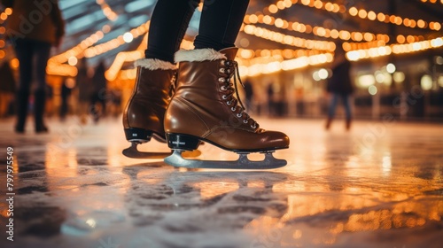 b'ice skating at Rockefeller Center in New York City'