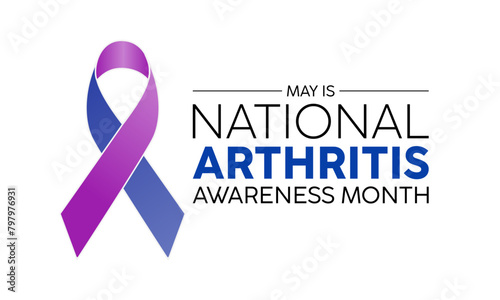National Arthritis Awareness Month health awareness vector illustration. Disease prevention vector template for banner, card, background.